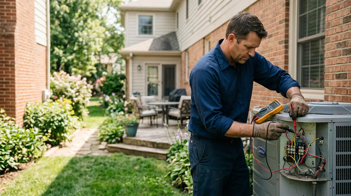 HVAC technician working near Everett, PA